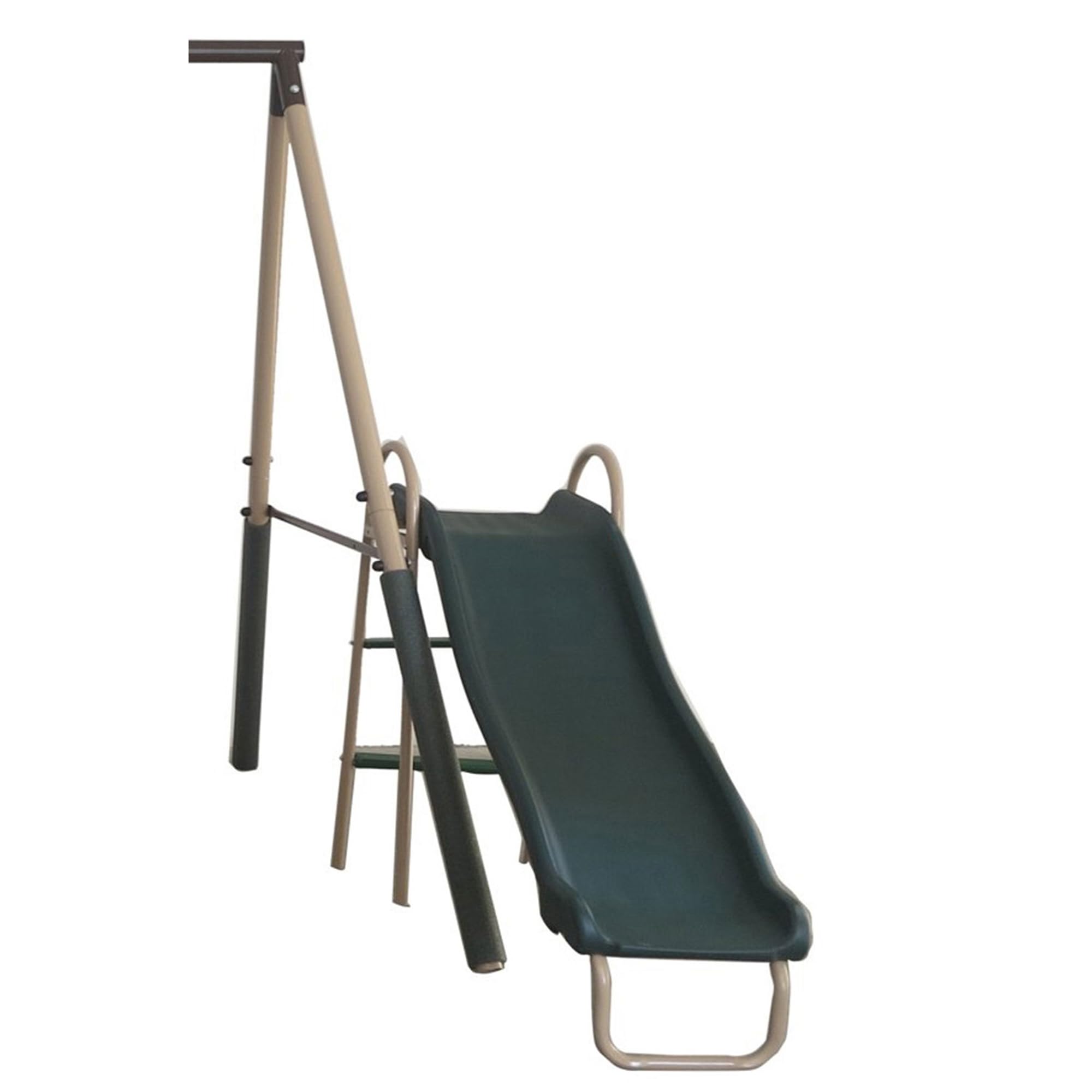 Metal Outdoor Swing Set with Slide Glider Seesaw