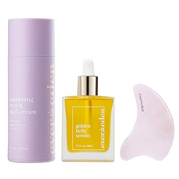 Golden Belly Serum, 1.7 fl oz. | Clean & Vegan Women's Belly Oil for Pregnancy