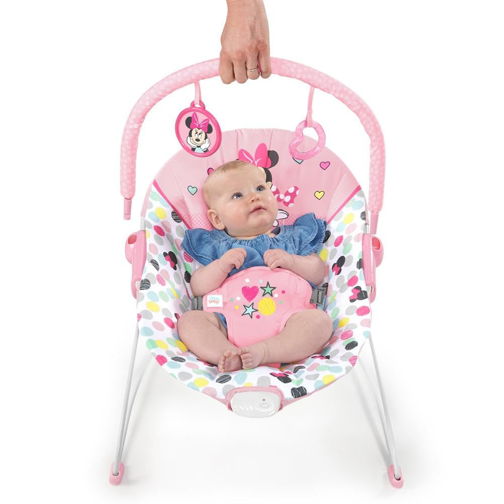 Disney Baby Minnie Mouse Baby Bouncer Soothing Vibrations