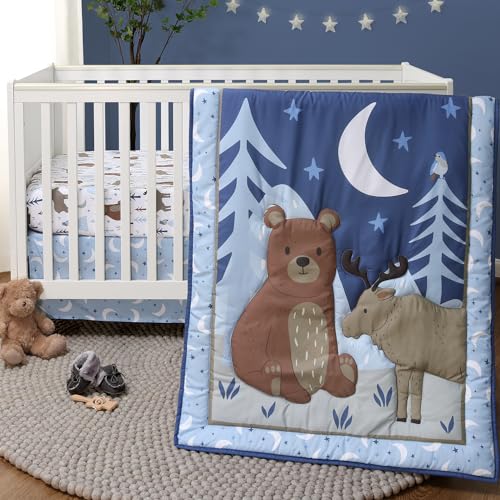 3 Piece Baby Crib Bedding Set for Boys - Newborn