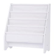 Bookshelf Storage, Book Shelf for Kids Rooms, 4 Tier Sling Toddler Bookshelf