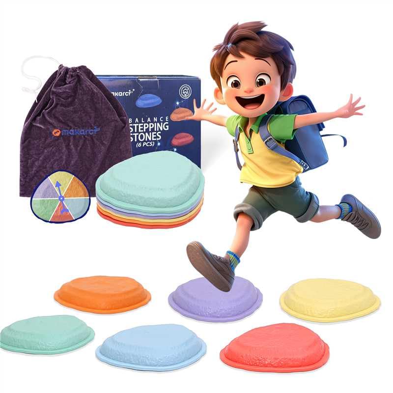 Stepping Stones for Kids,6pcs Toddler Sensory Toys Kids Coordination & Motor Skills Play
