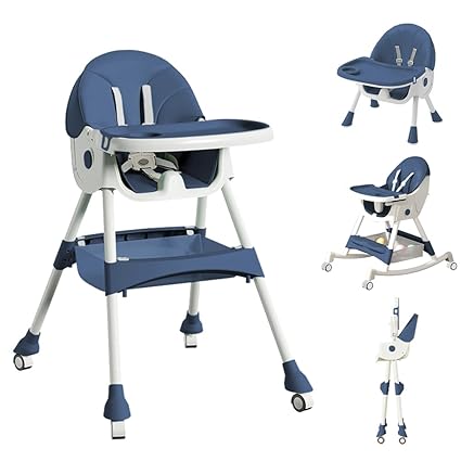 High Chairs for Babies and Toddlers, 4 in 1 Convertible
