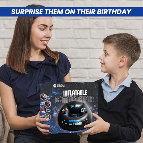 Inflatable Gaming Chair for Kids with Cup Holders