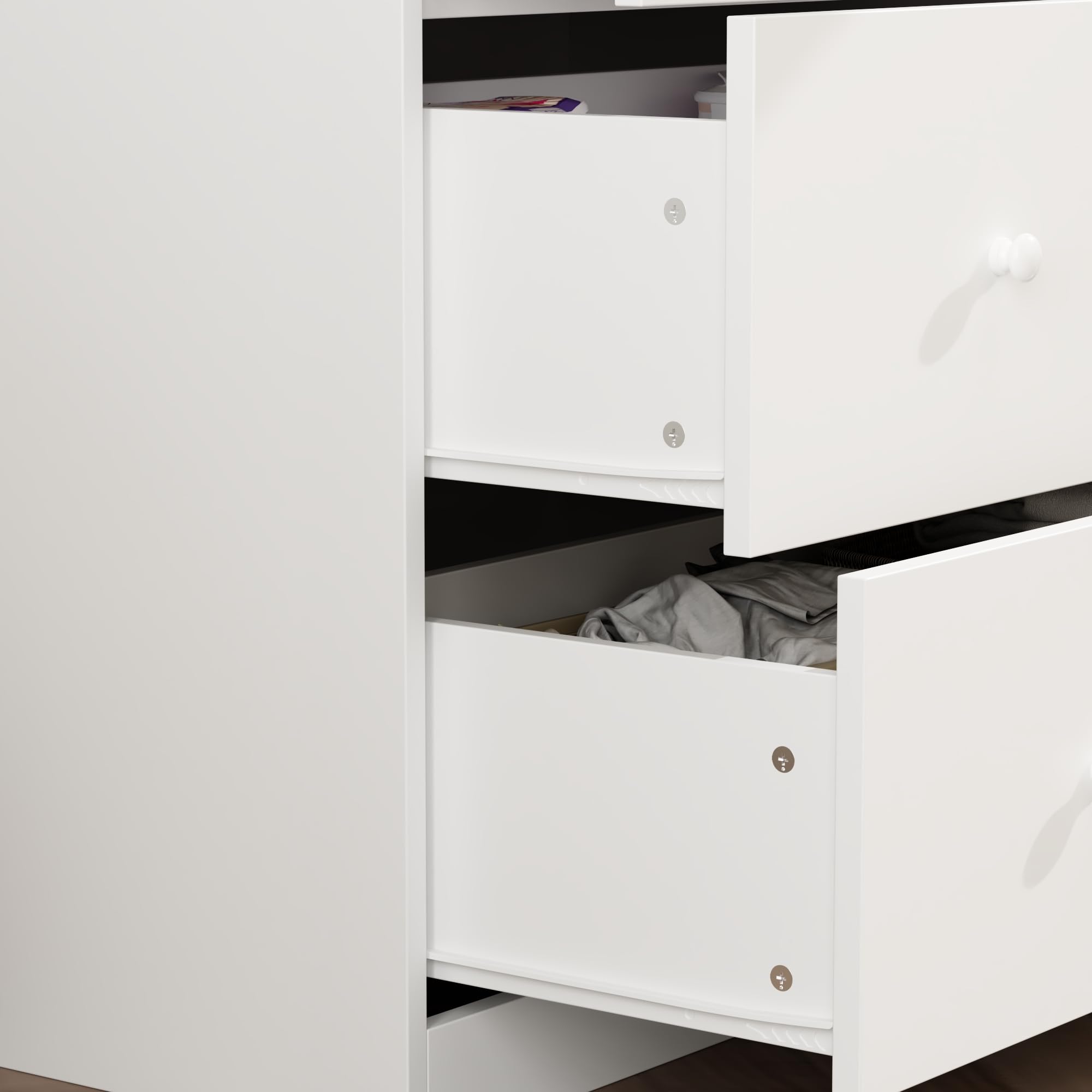 Nursery Dresser with Baby Changing Table and 5 Drawers