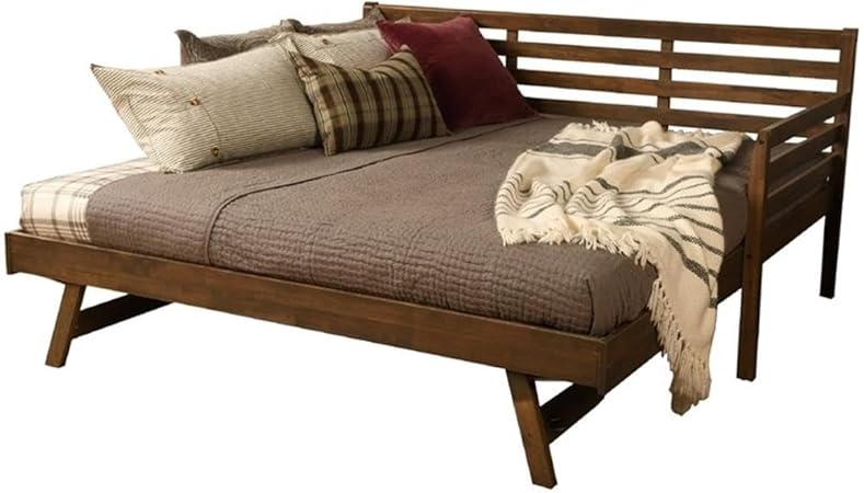 Twin to King Size Daybed with Pop Up Trundle in Wood