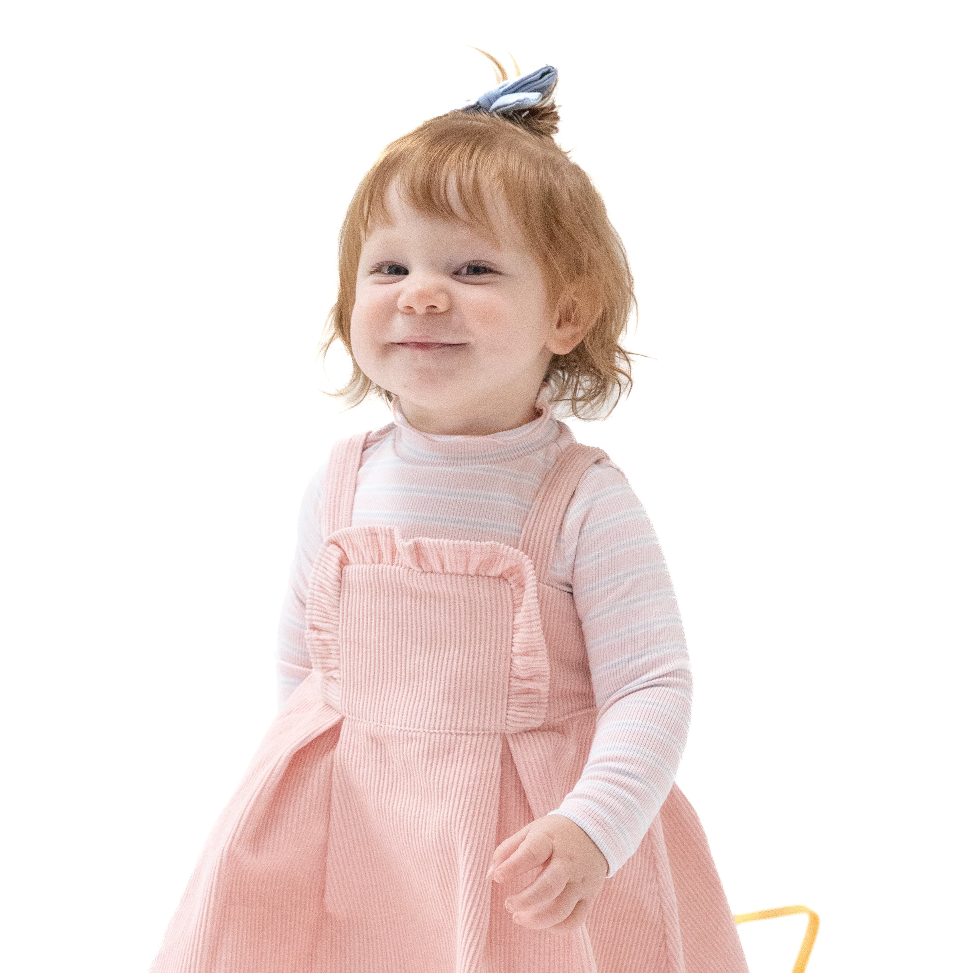 Multi Stripe - Pink - Long Sleeve Mock Turtleneck