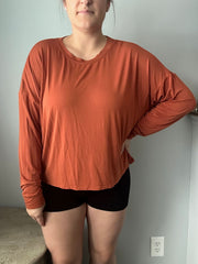 Pecan | Adult Long Sleeve Lounge Top