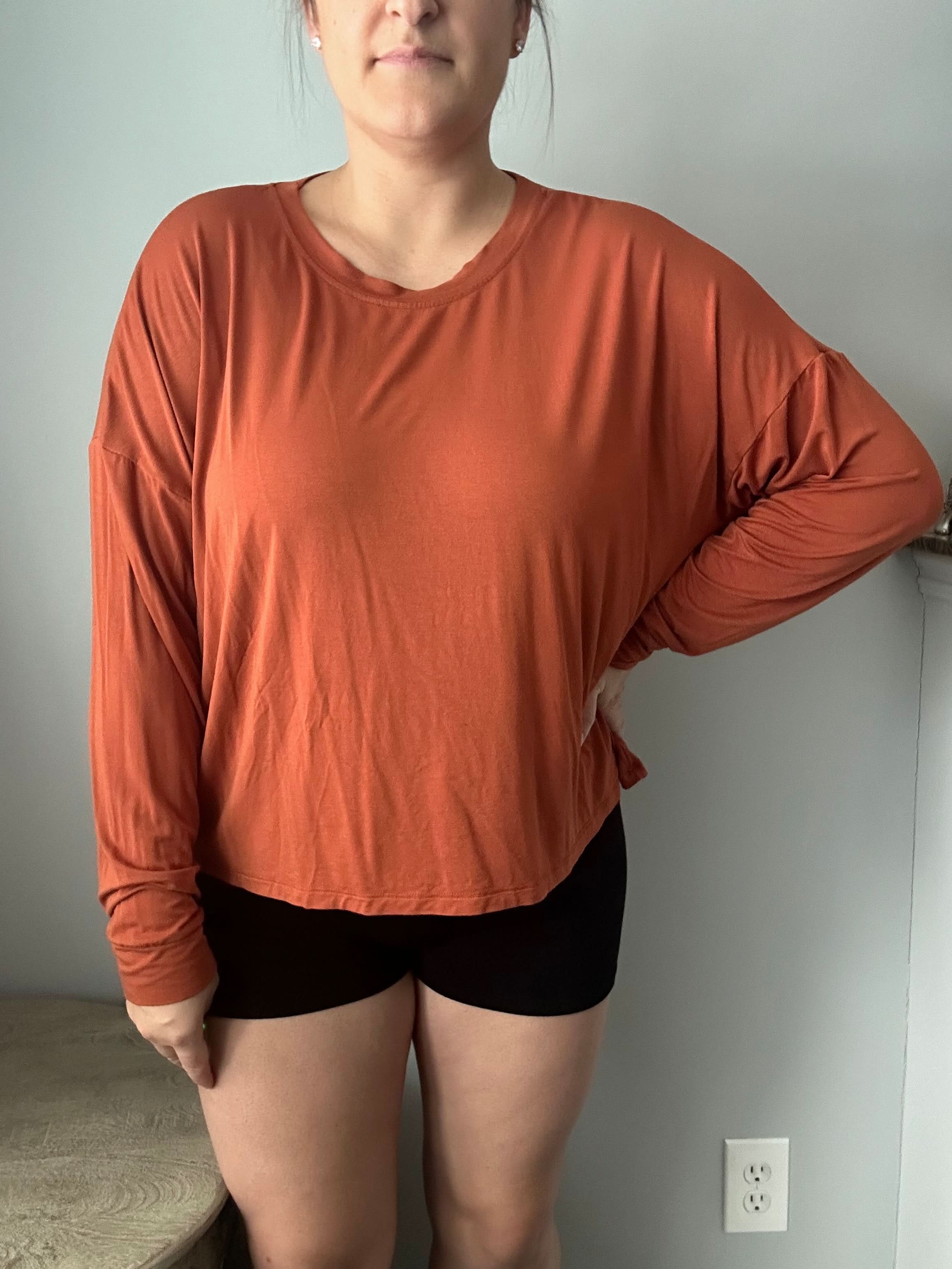 Pecan | Adult Long Sleeve Lounge Top