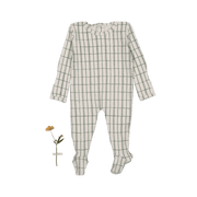 The Printed Romper - Sage Check