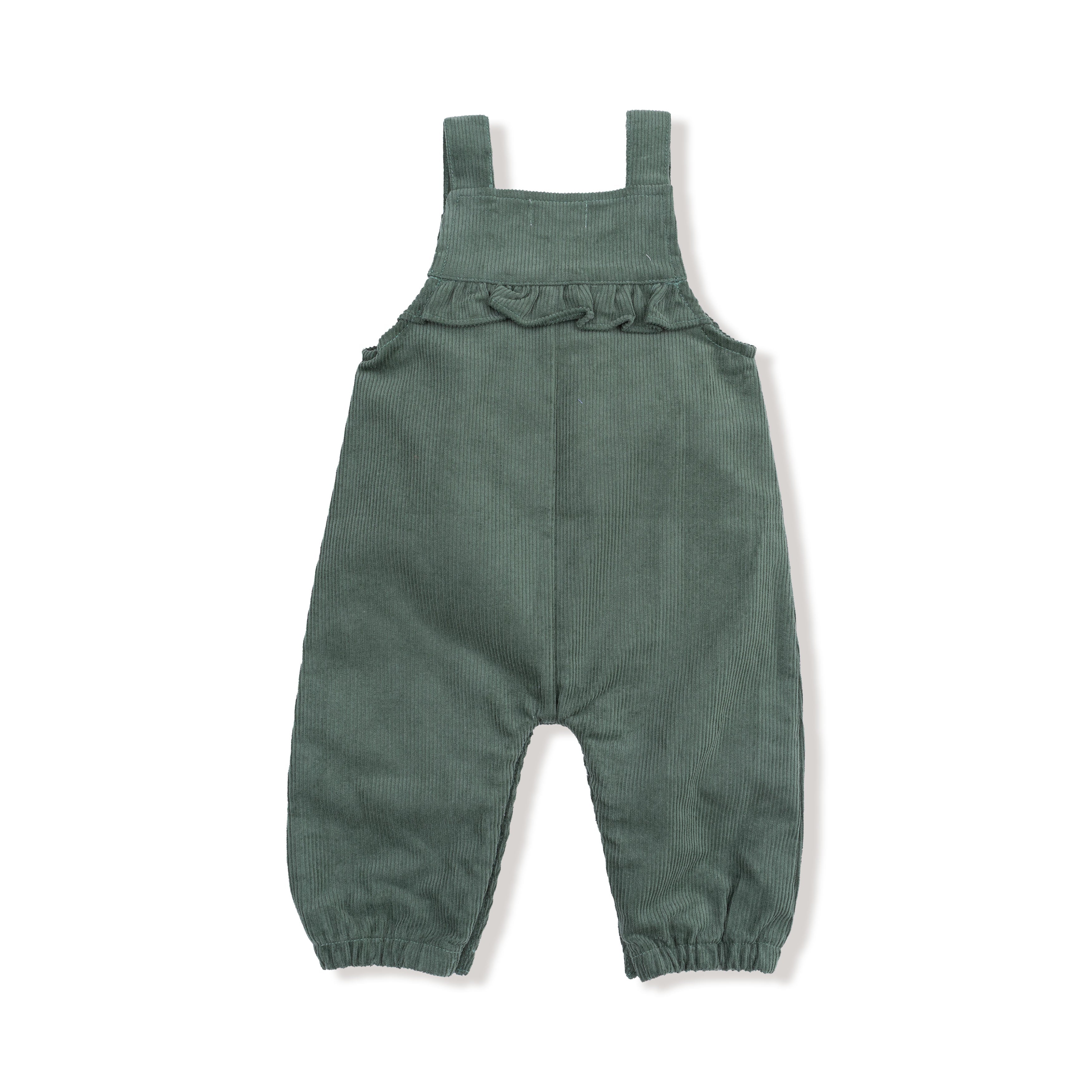 Dark Ivy - Yoke Ruffle Overall