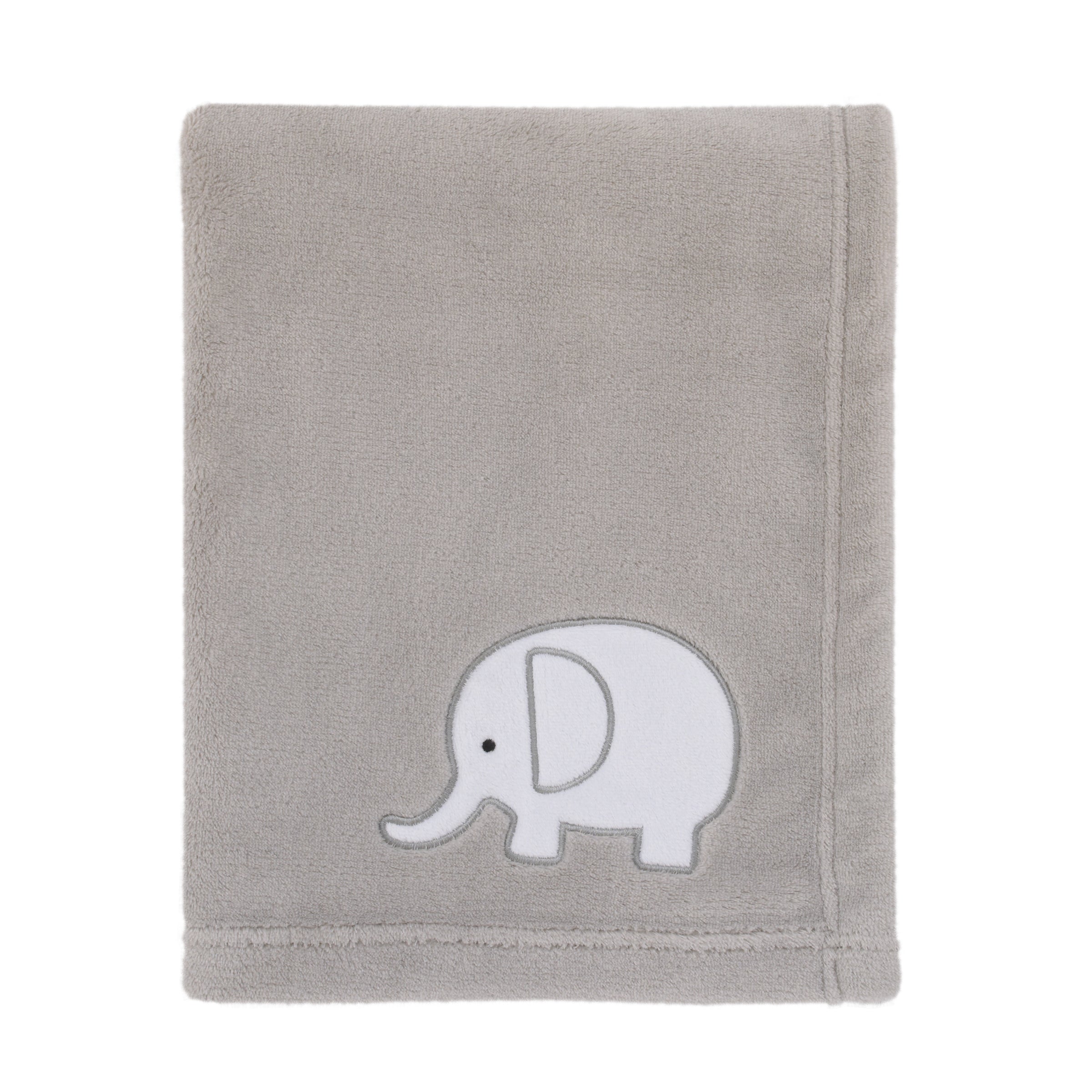 NoJo Dreamer Gray Elephant 8-Piece Nursery Crib Bedding Set
