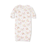 Floral Owl Families - Kimono Gown