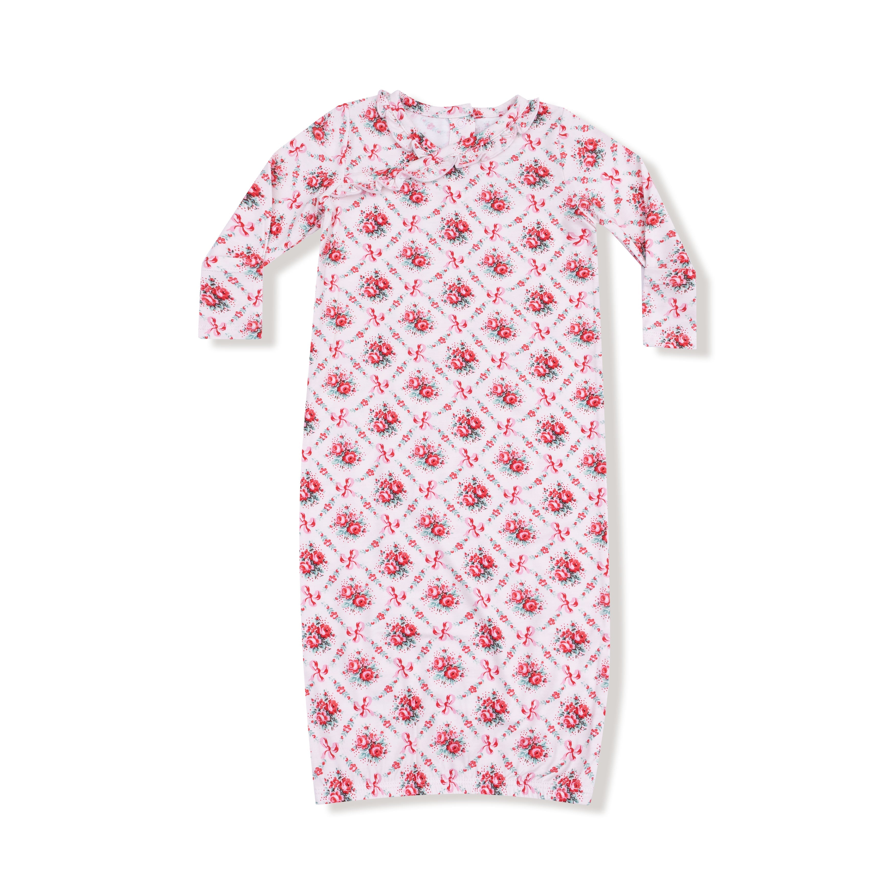 Rose Bow Lattice - Kimono Gown
