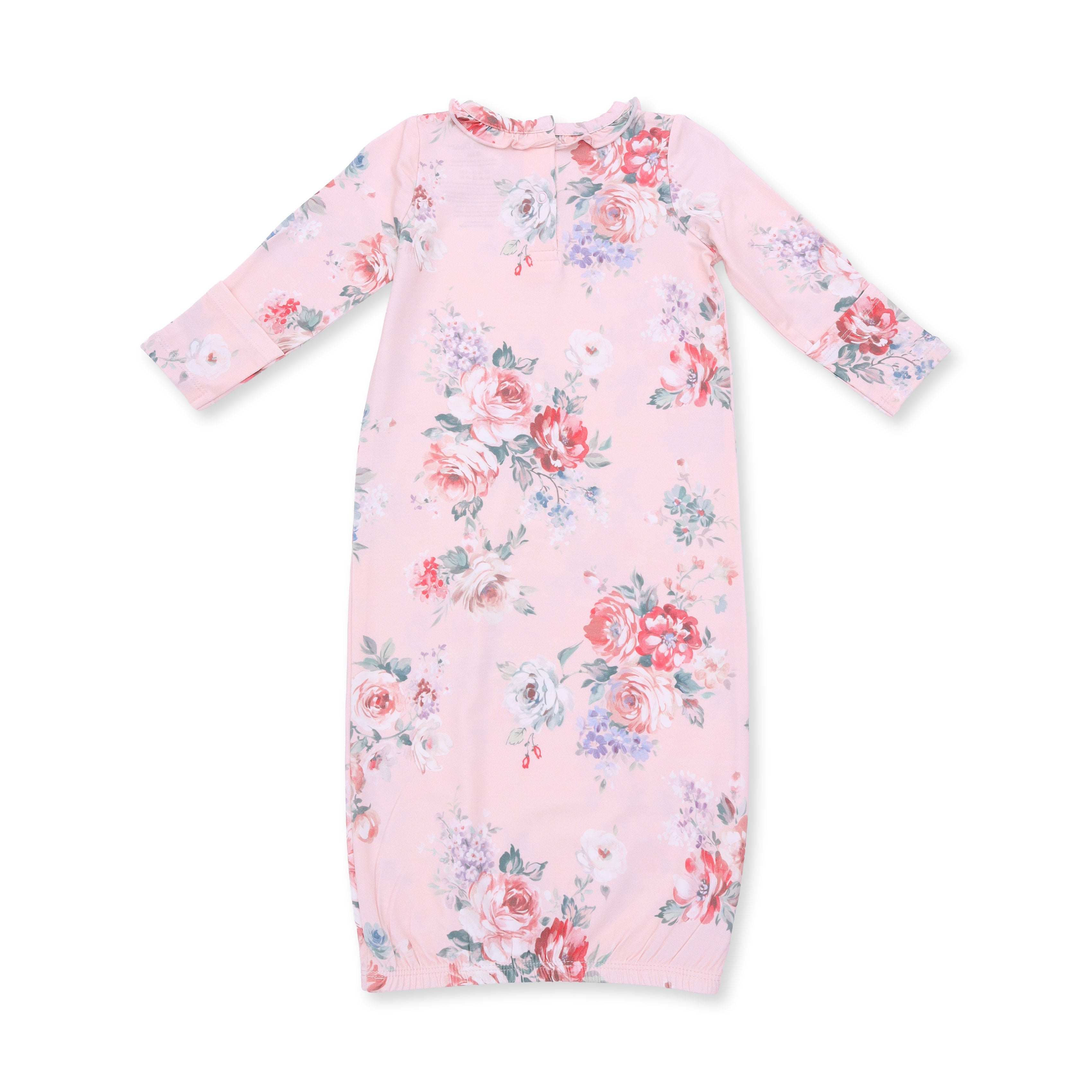 Painterly Rose Bouquets - Kimono Gown and Knot Headband