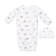 Puppy Snuggle Club - Convertible Gown and Beanie Hat