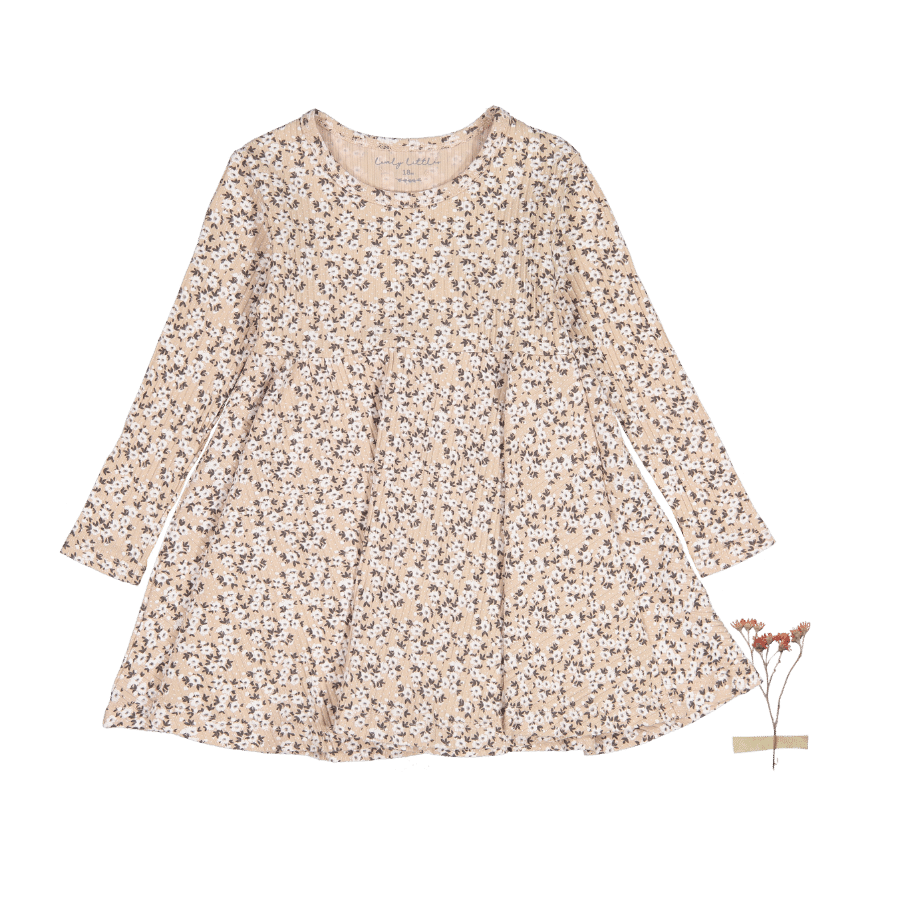 The Printed Long Sleeve Dress -  Adelyn