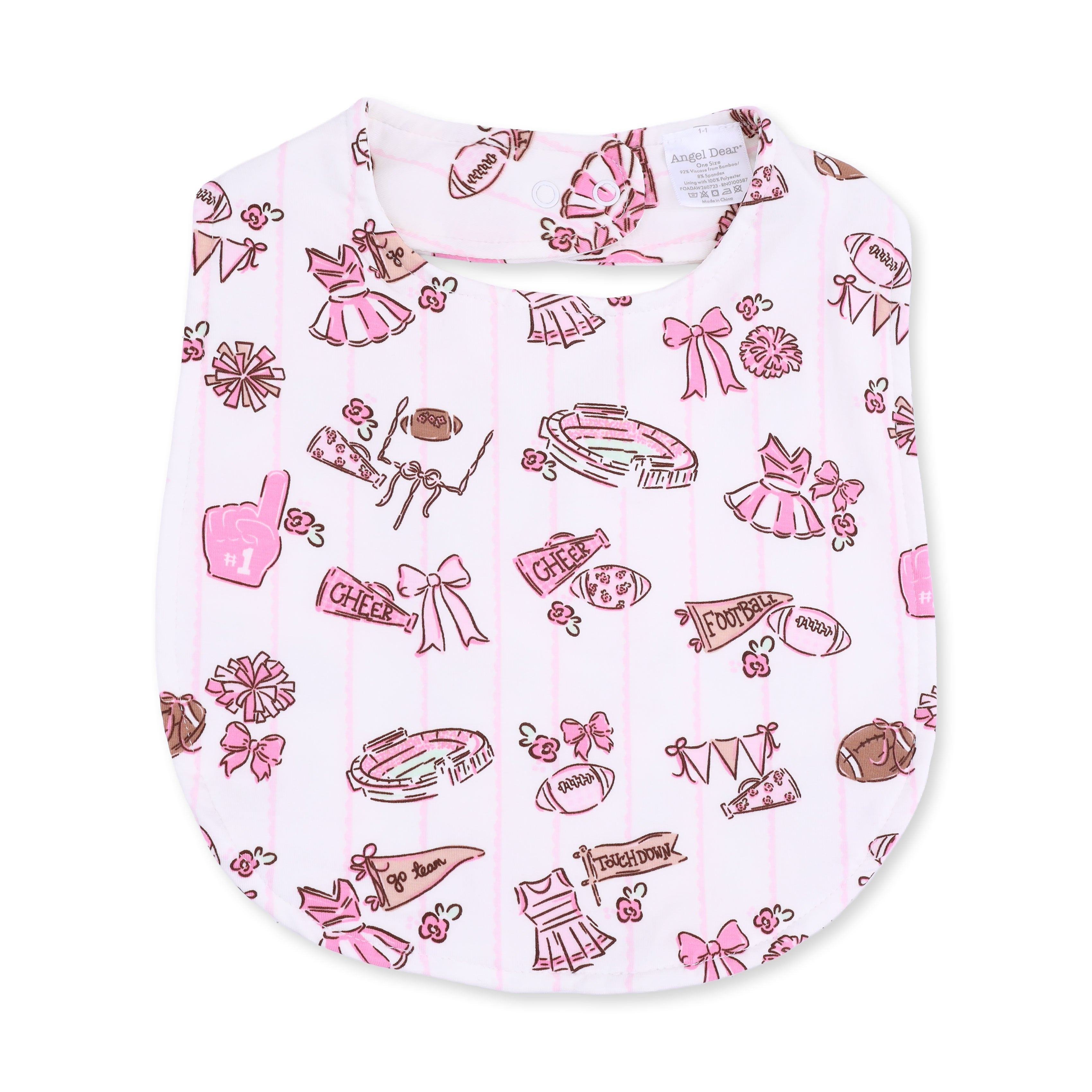 Football Cheer Nursery - Feeding Bib
