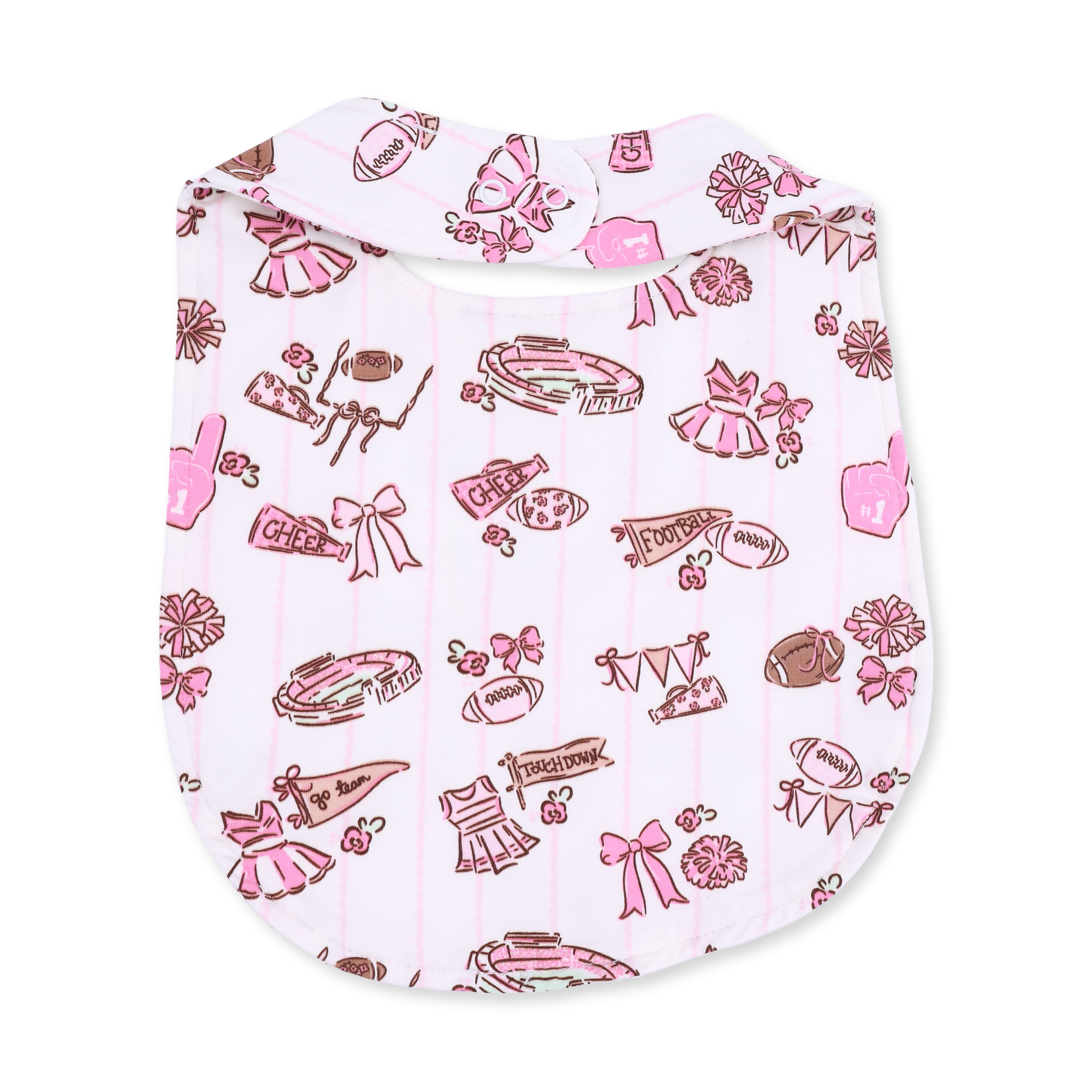 Football Cheer Nursery - Feeding Bib
