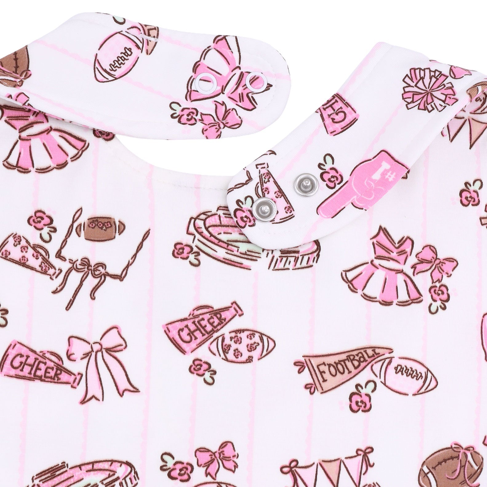 Football Cheer Nursery - Feeding Bib
