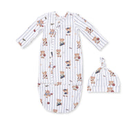 Mixed Sports Bears - Bundle Gown and Knotted Hat