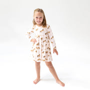 Horses - Pink - Twirly Long Sleeve Dress