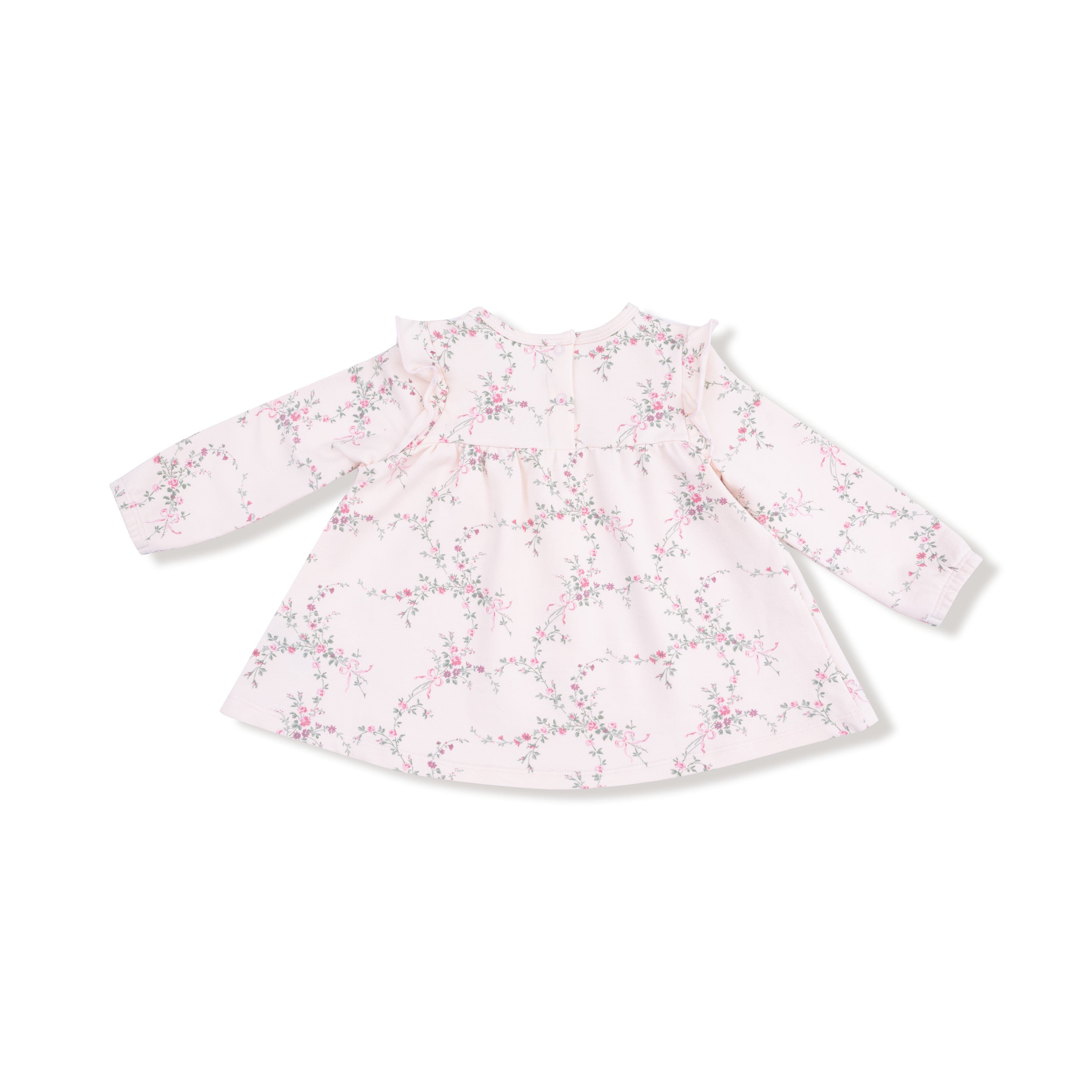 Antoinette Floral - Long Sleeve High Waisted Top with Ruffles + Legging