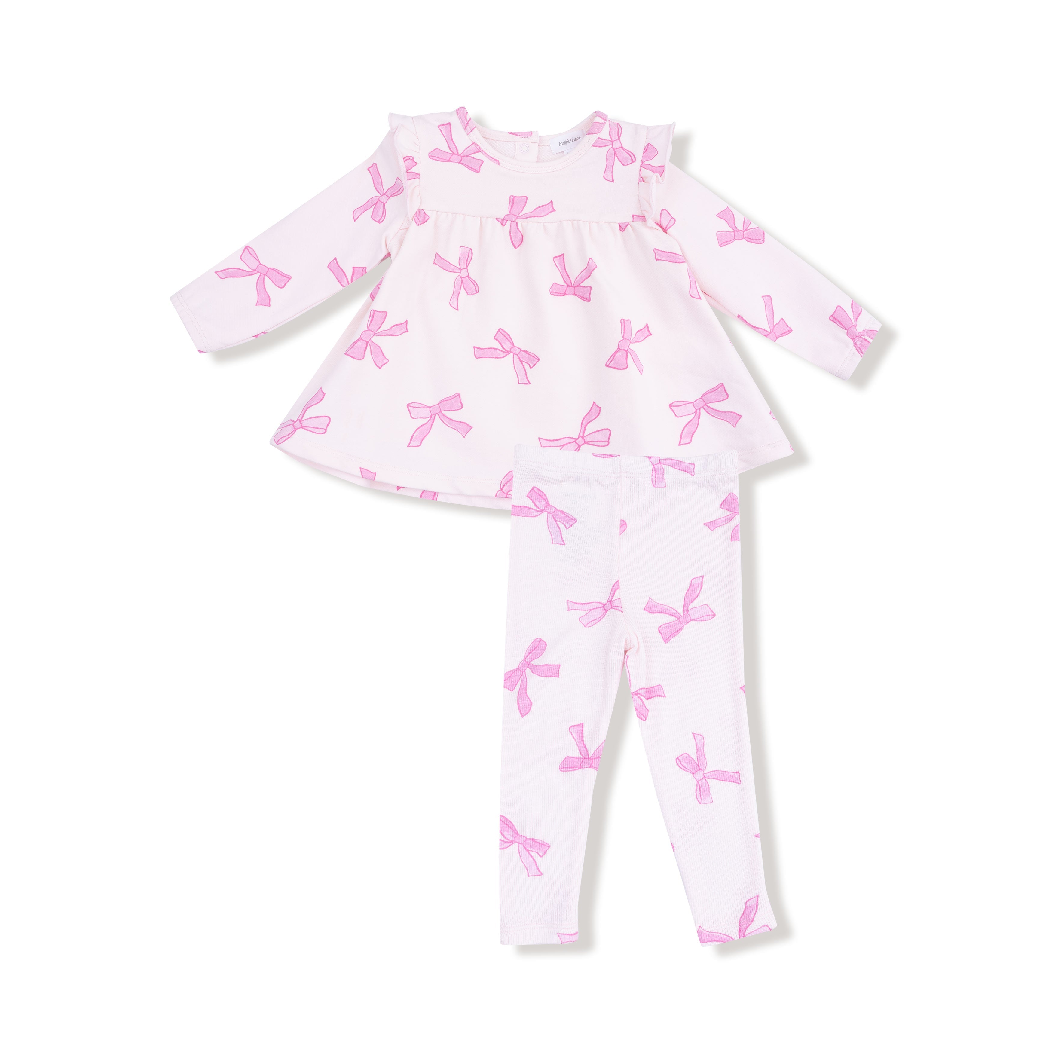 Pretty Bows - Ruffle Top and Ribbed Legging