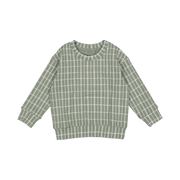 The Printed Sweatshirt - Sage Check