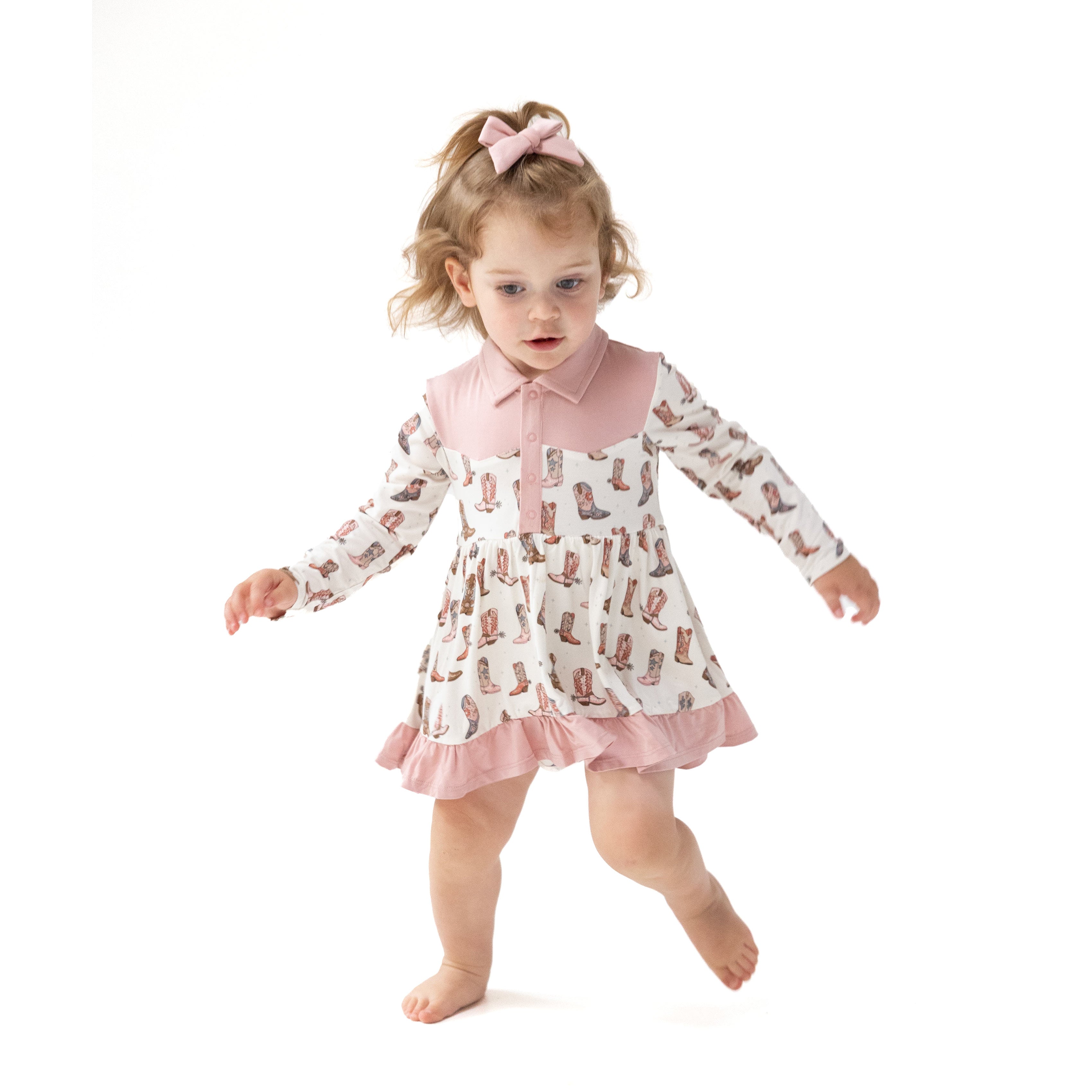Future Cowgirl - Long Sleeve Cowgirl Bodysuit Dress