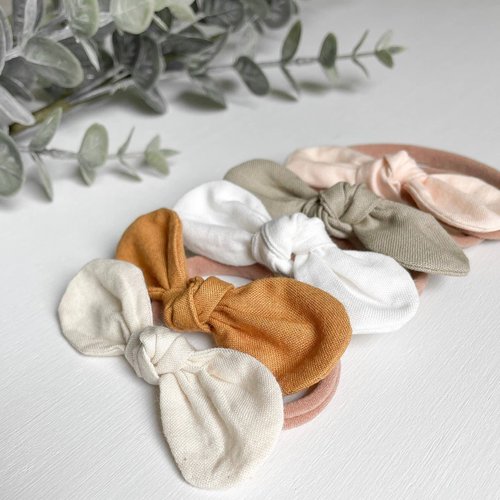 Knotted Hair Bow - Earth