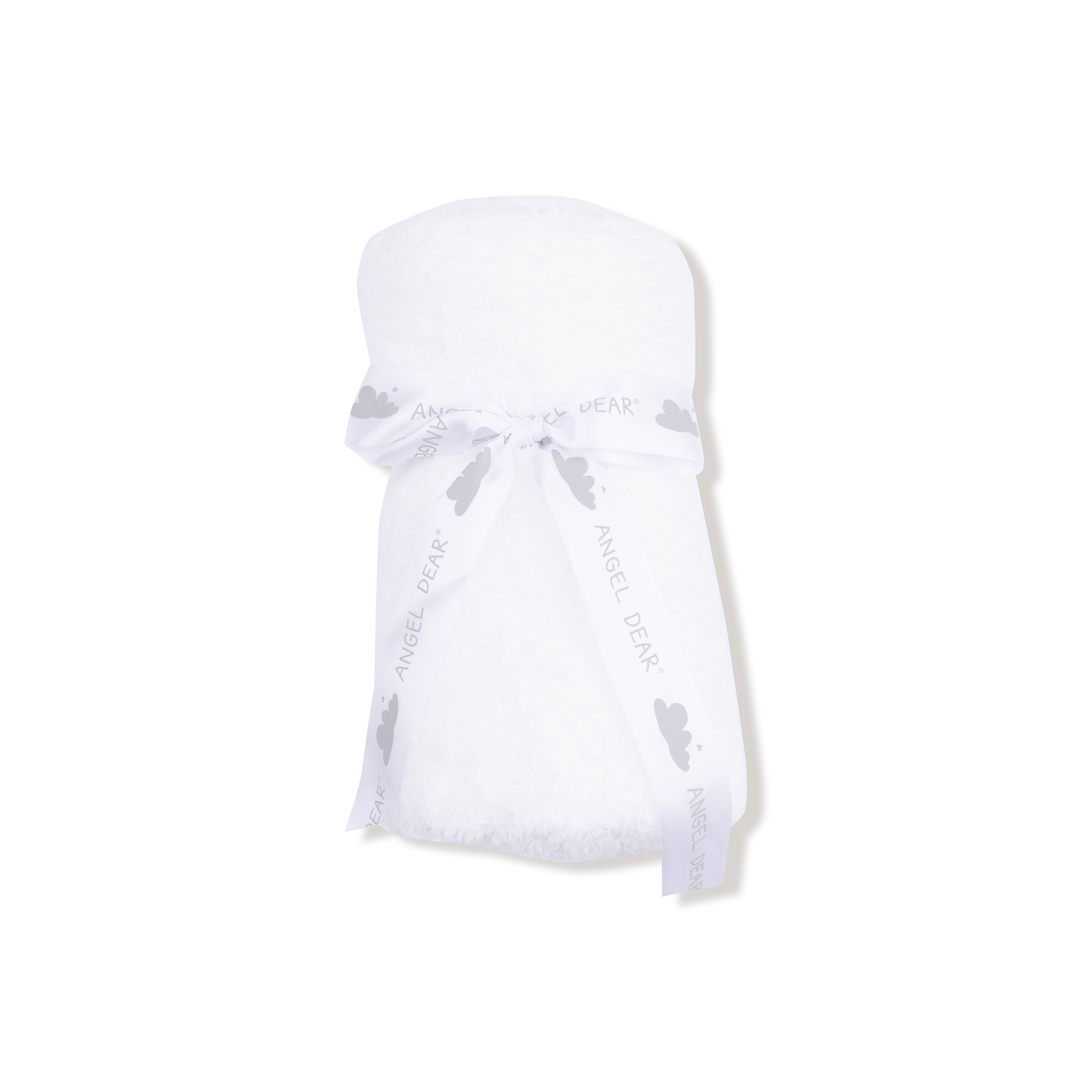 Chenille - White Stroller Blanket