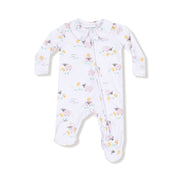Just Hatched - Pink - Peter Pan 2 Way Zipper Footie