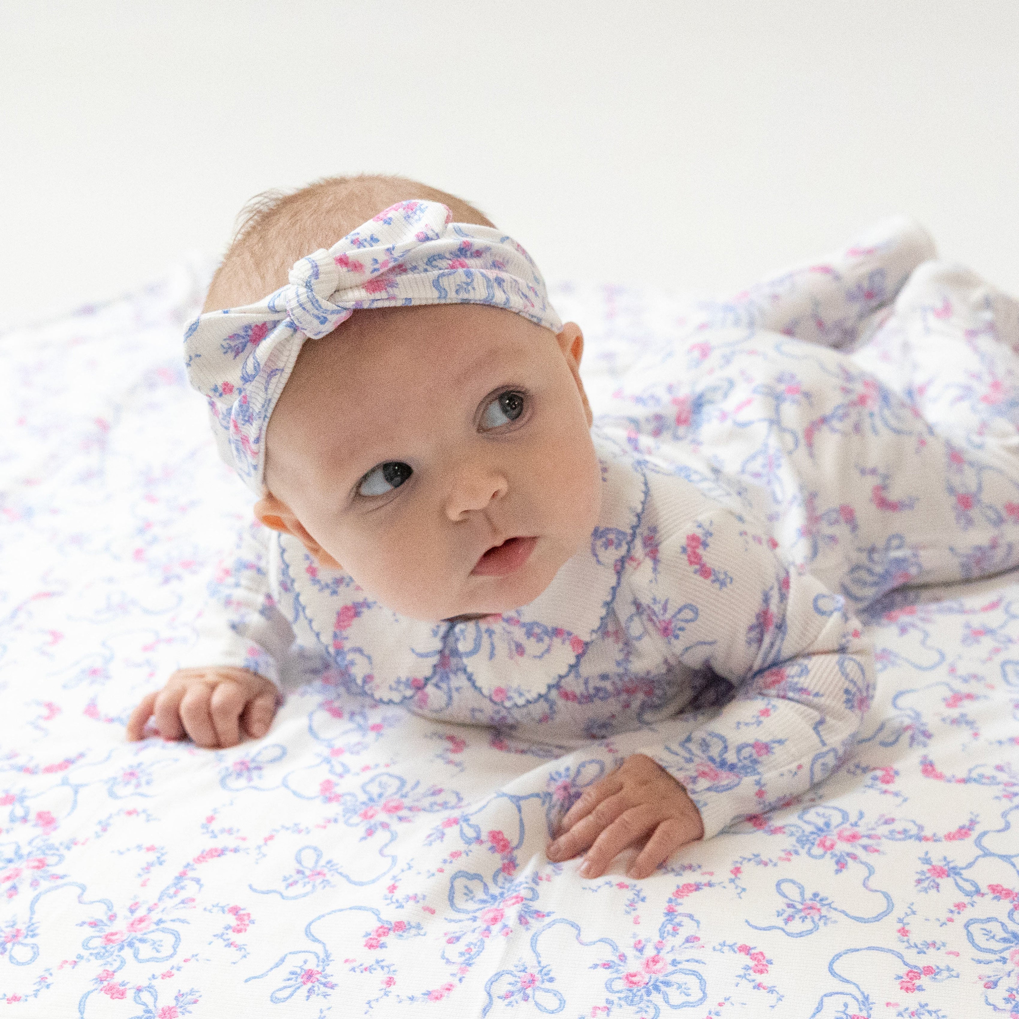 Ribbon Floral Fling - Knot Headband