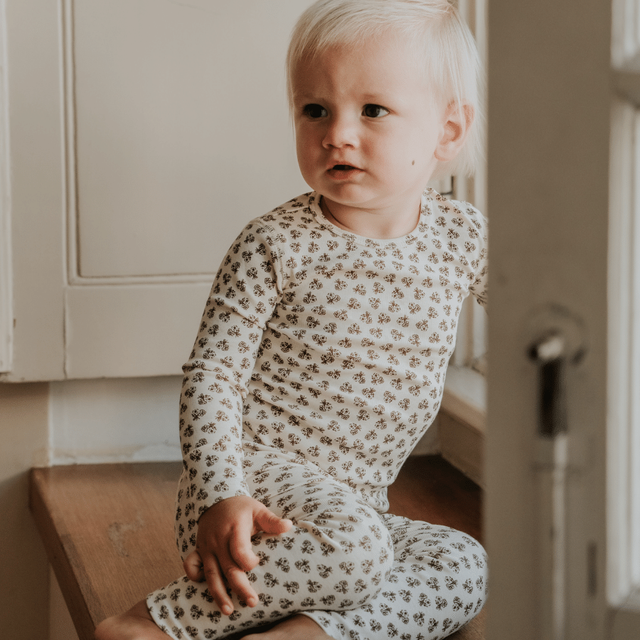 The Printed Legging -  Neutral Floral