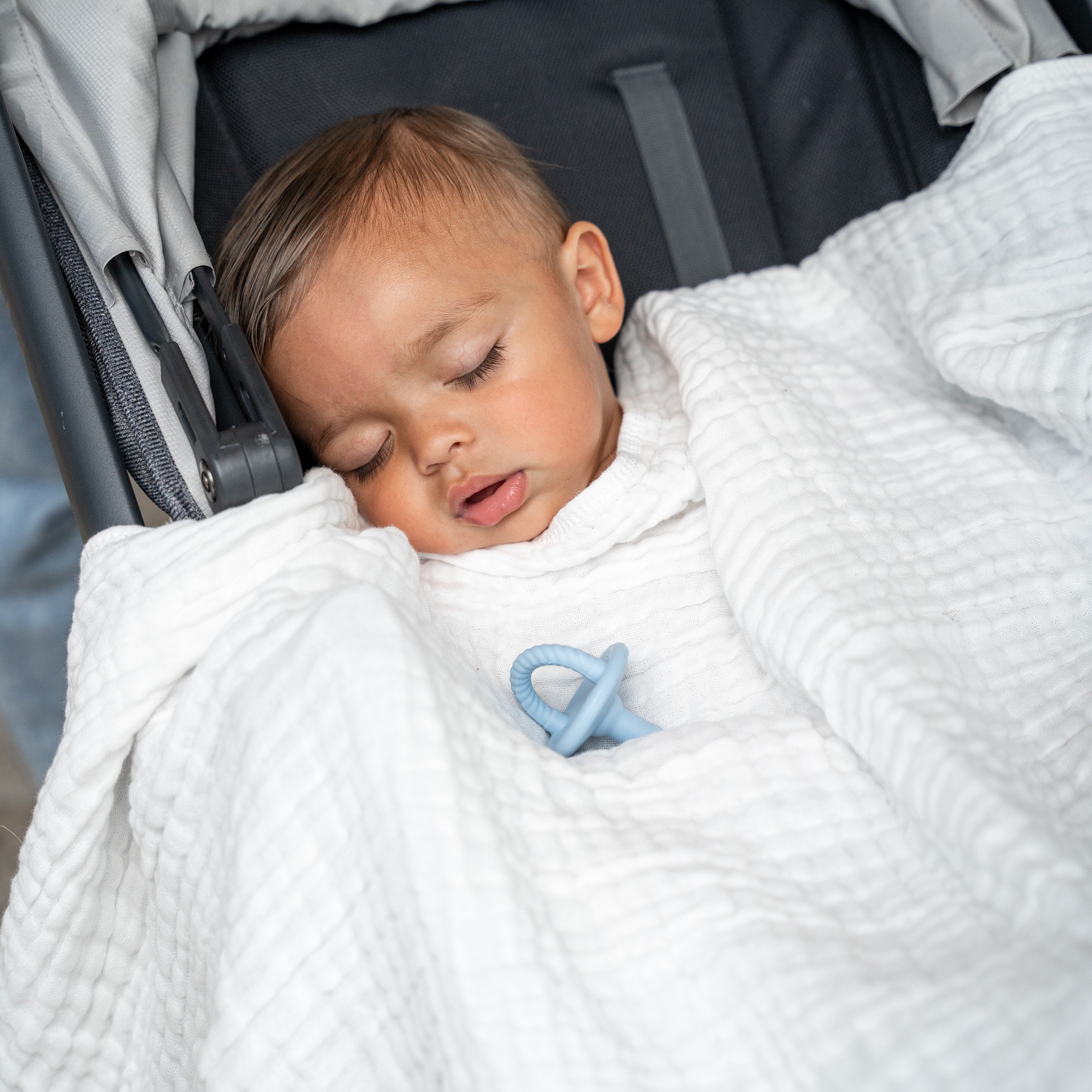 Baby Muslin Blanket in White