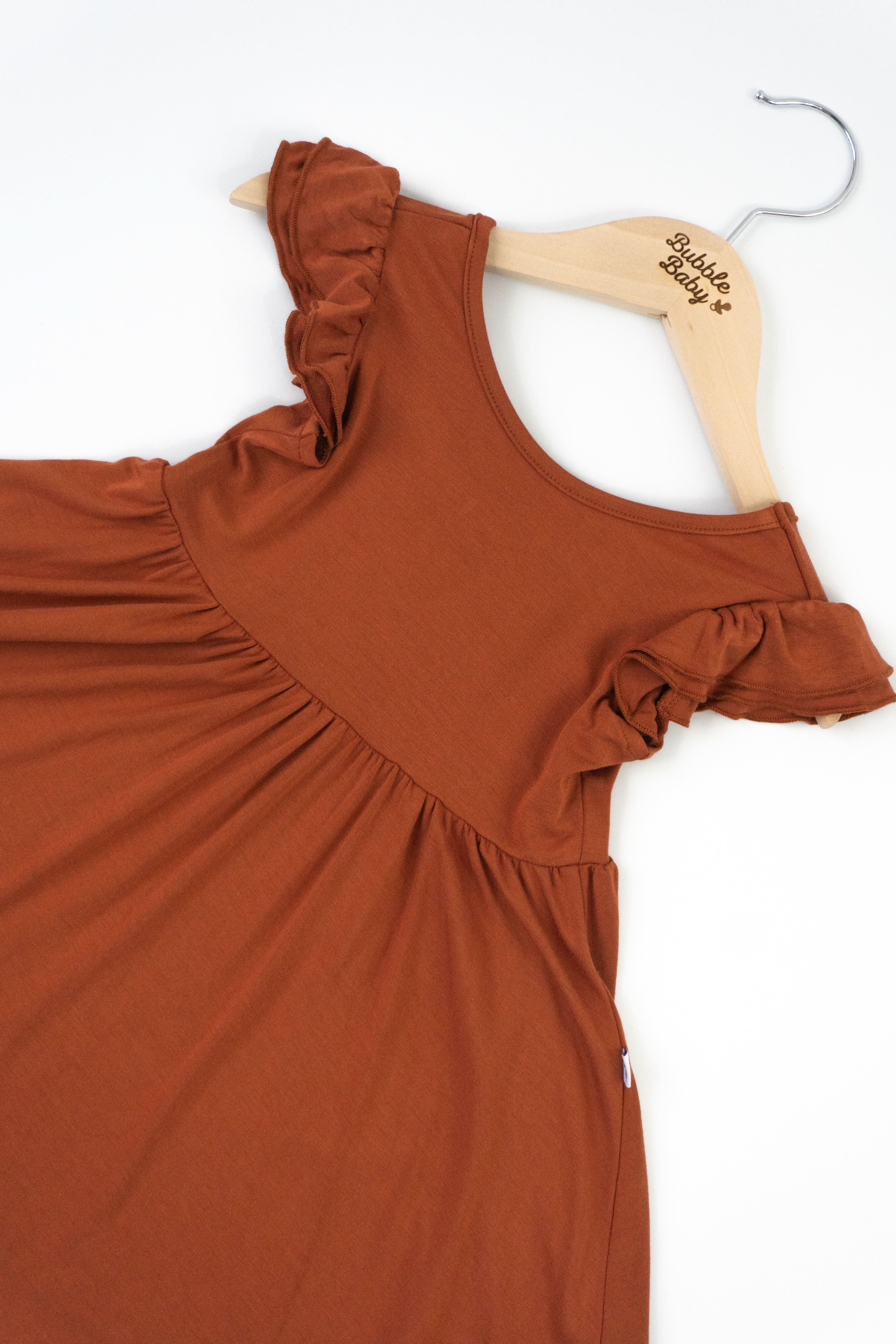 Pecan | Toddler Flutter Dress