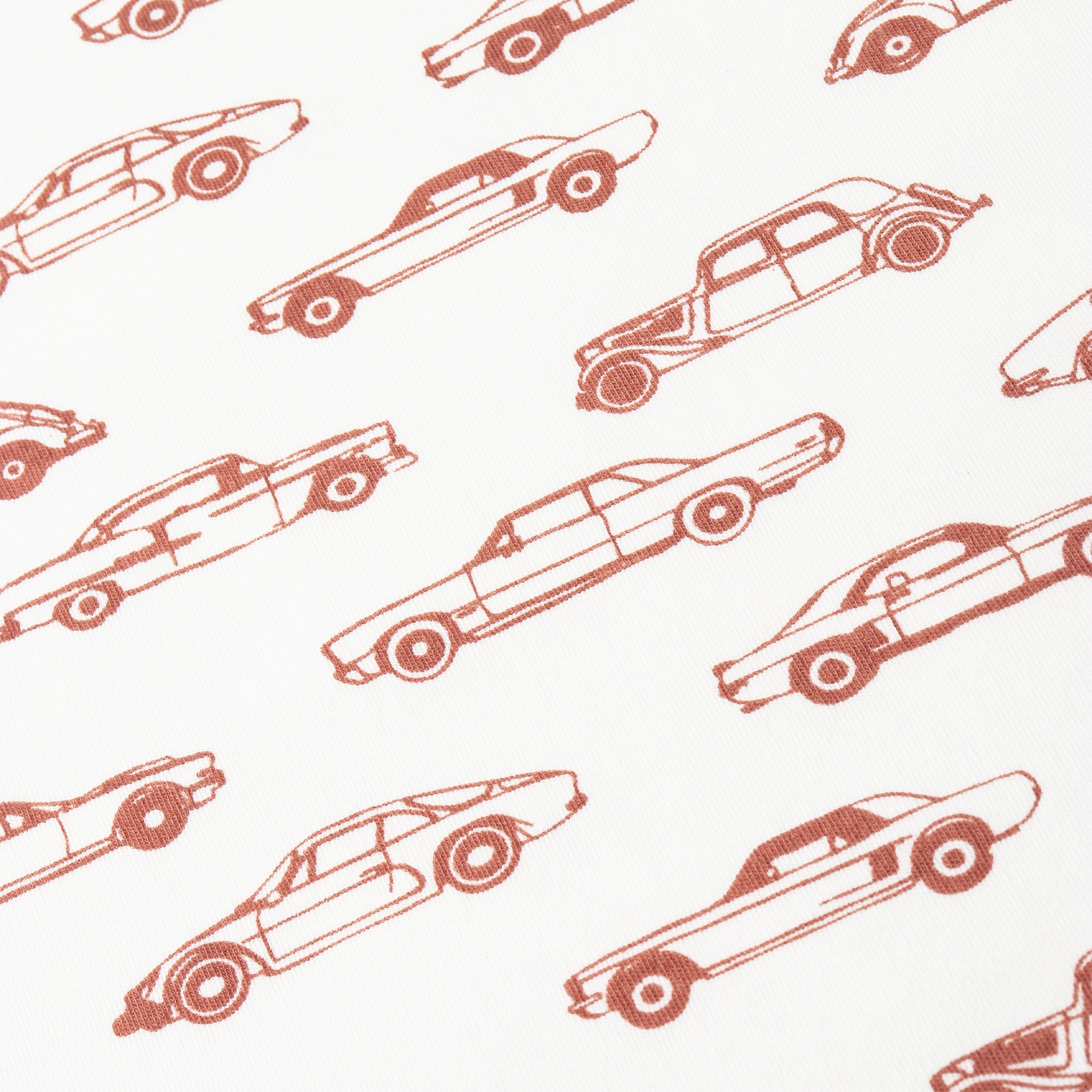 Organic Short Zip Romper - Cars