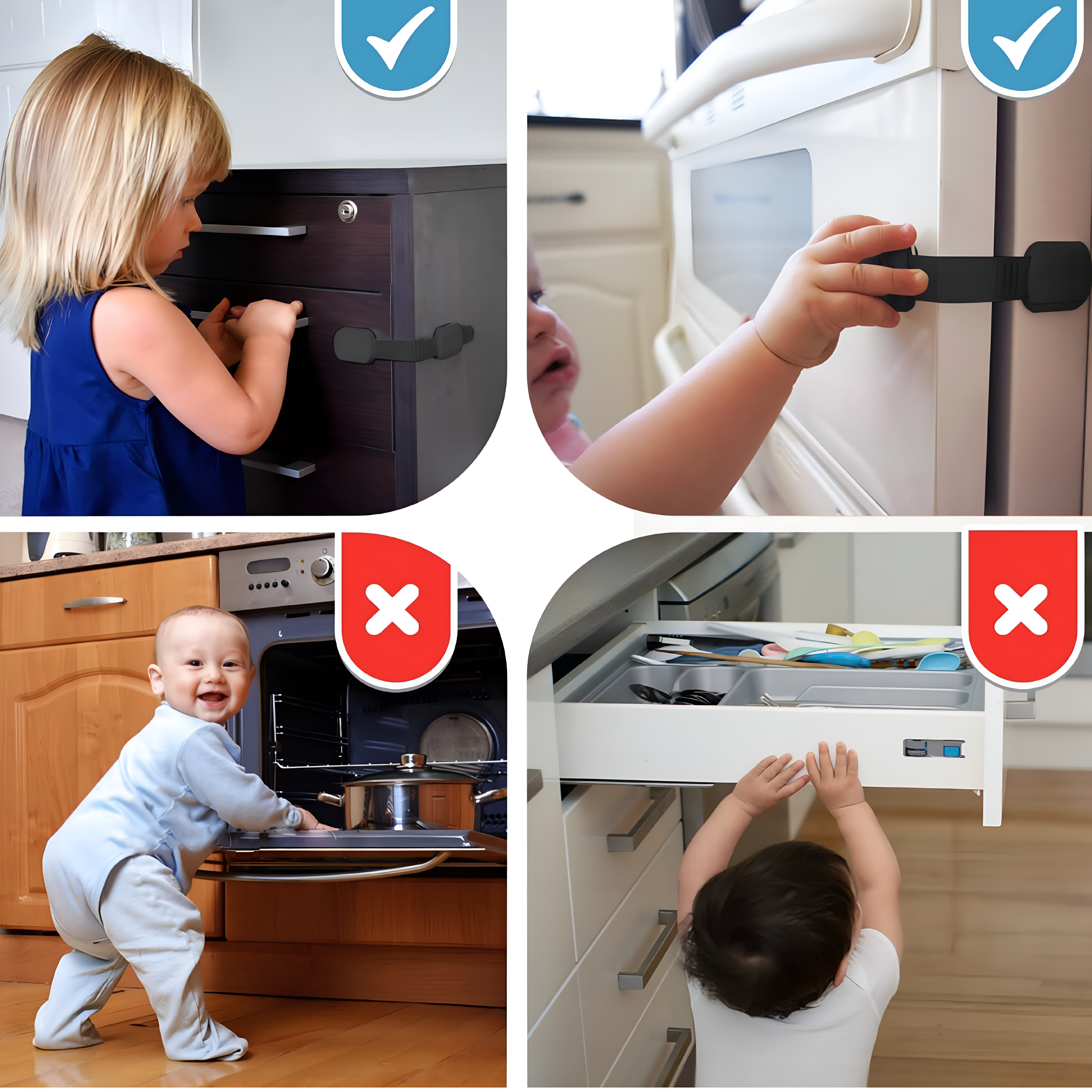 Baby Proof Me | Adjustable Black Safety Strap Lock