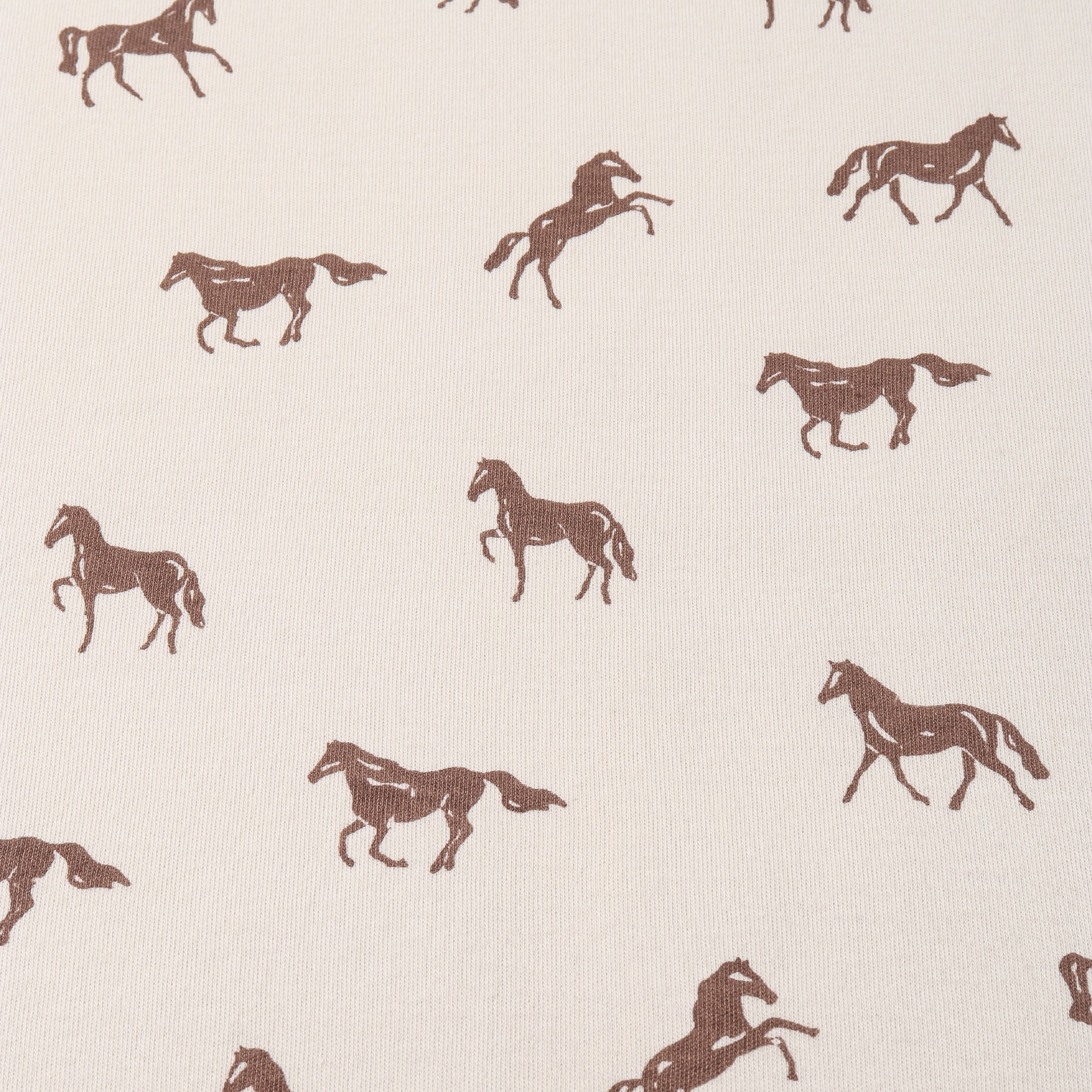 Organic Drop Shoulder Tee & Shorts Set - Horses