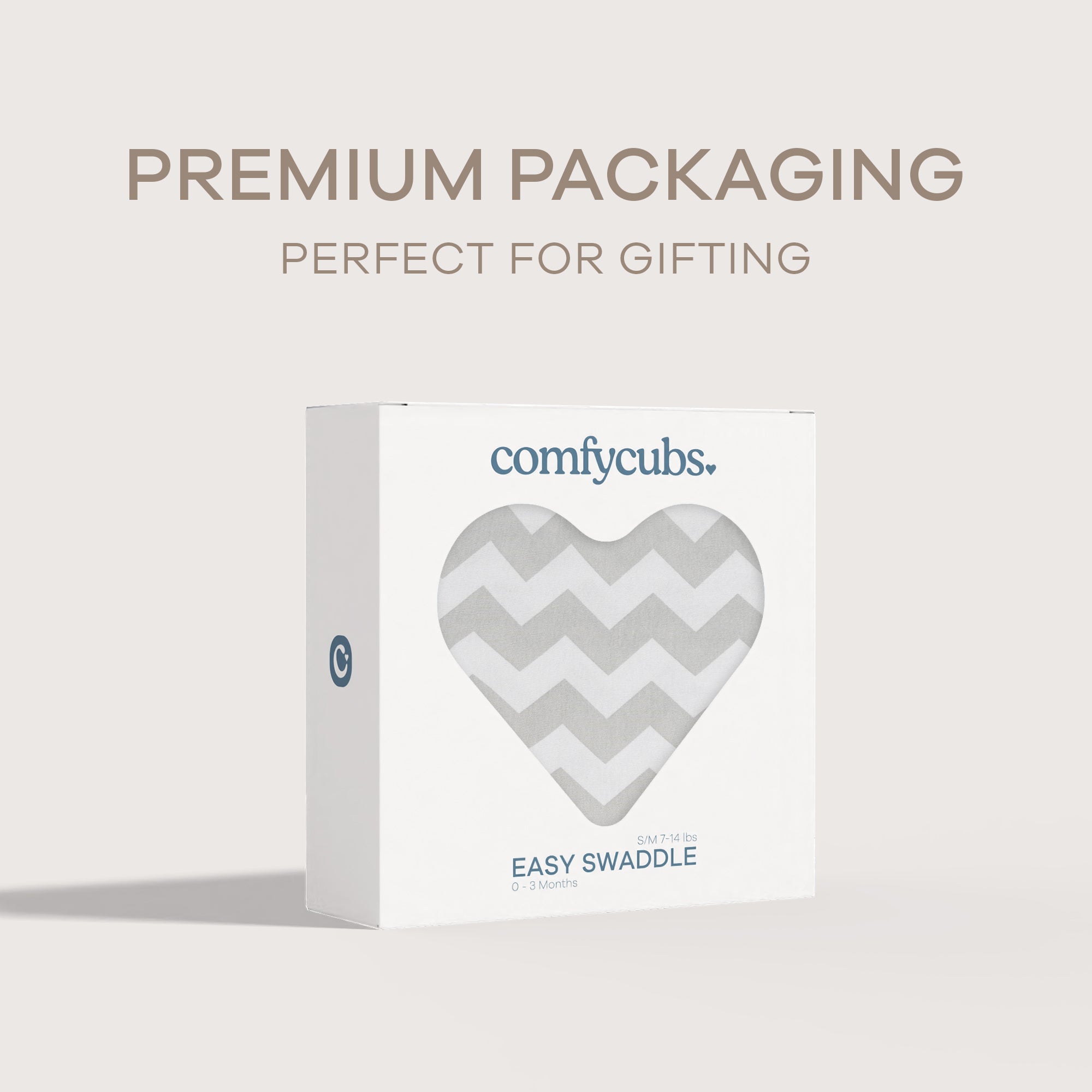 Easy Swaddle Blankets - Gray Chevron, Pack of 1