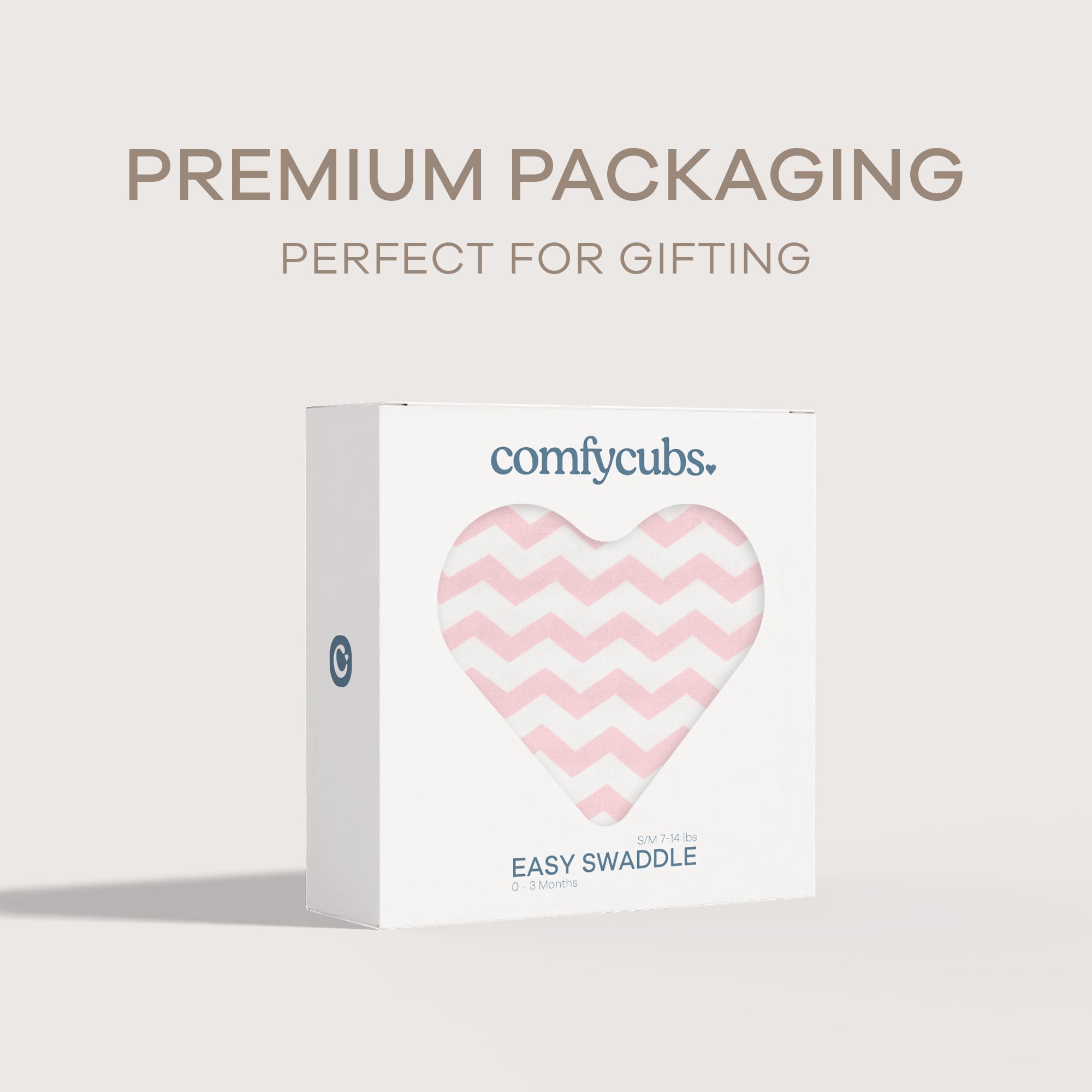 Easy Swaddle Blankets - Pink Chevron, Pack of 1