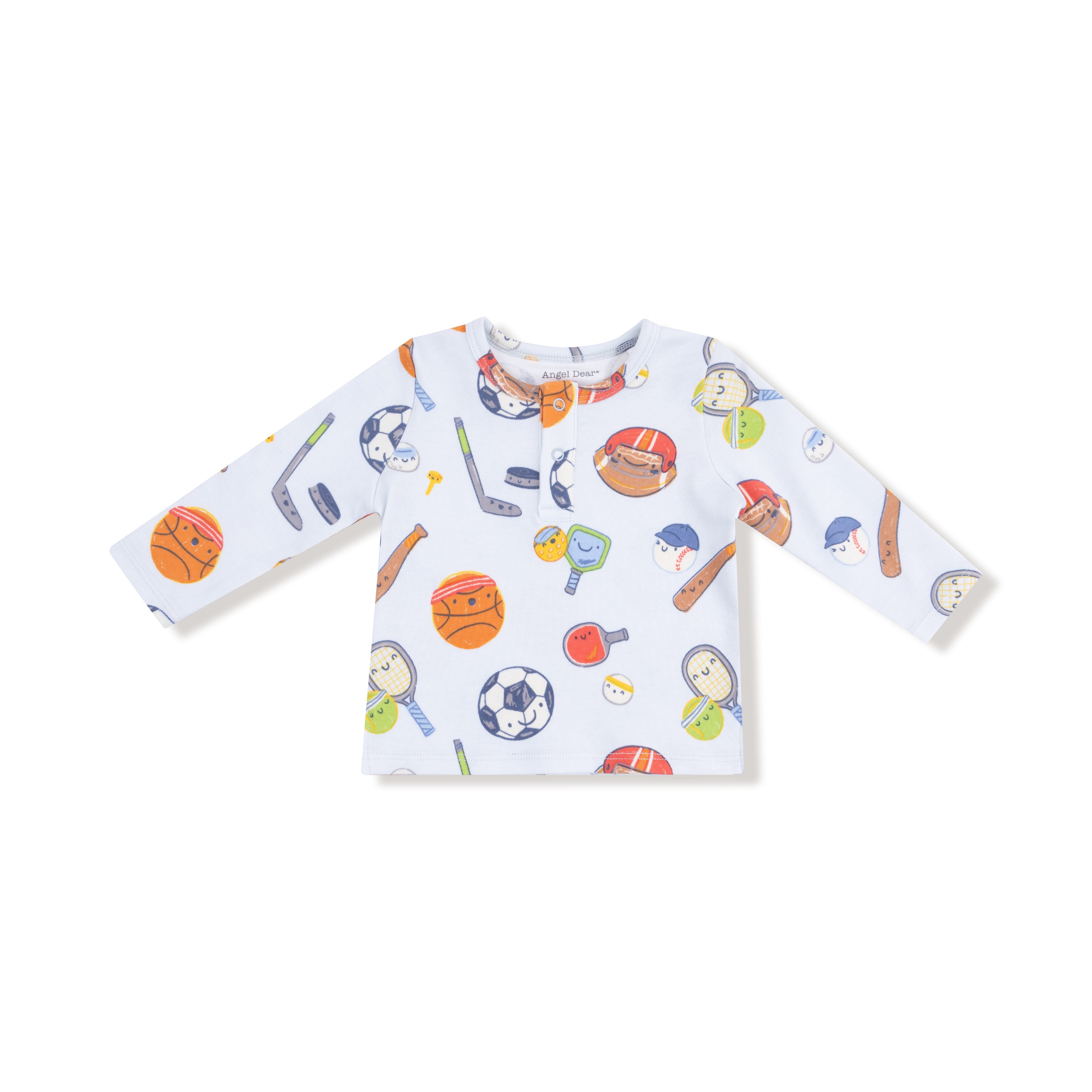 Sports Ball Friends - Long Sleeve Henley