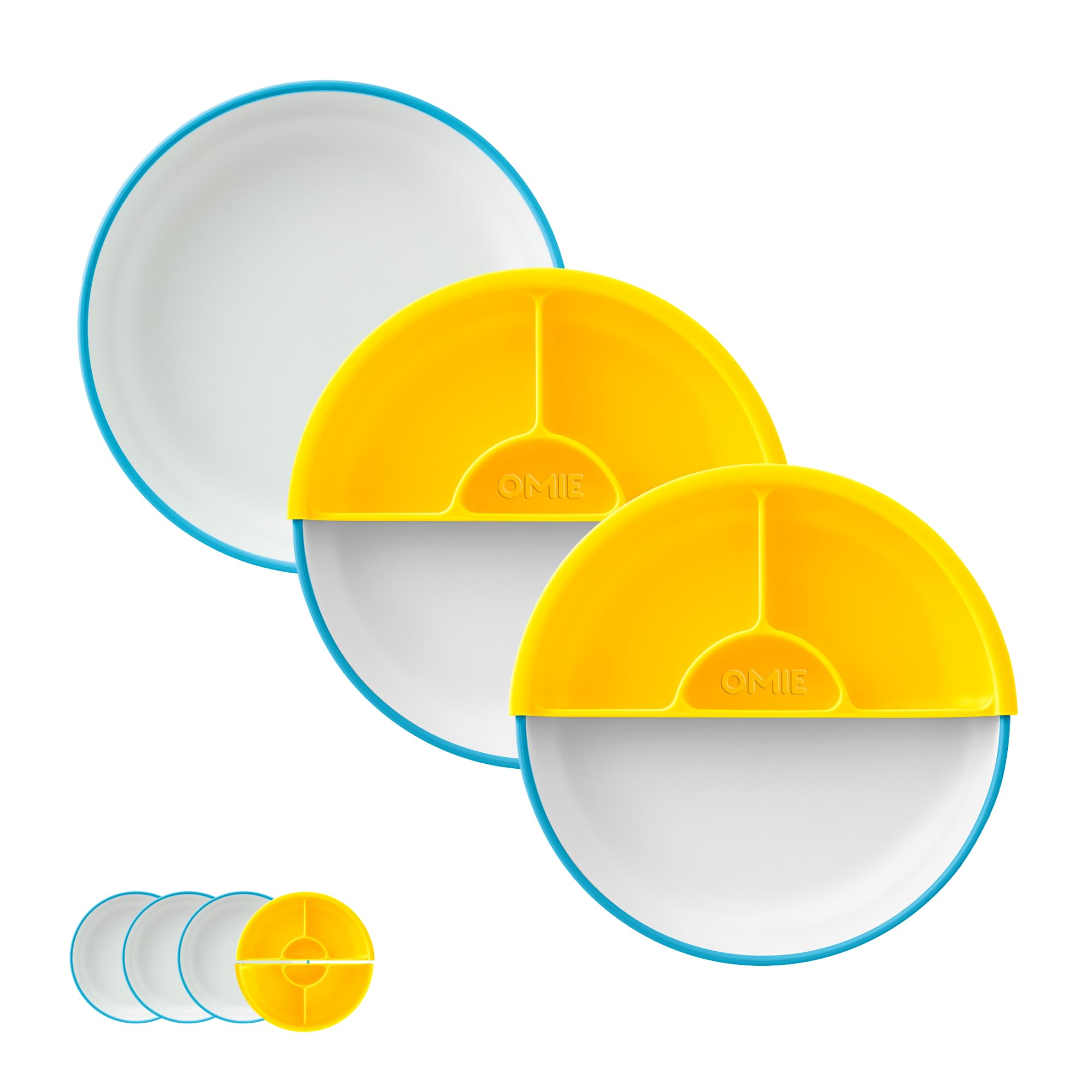 Scoop Plates for Kids | Unique Design Helps Food Fall