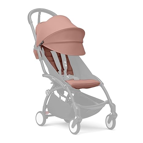 6+ Color Pack, Black - Textiles Only: Seat Pad, Extendable Canopy & Zipped Back Pocket