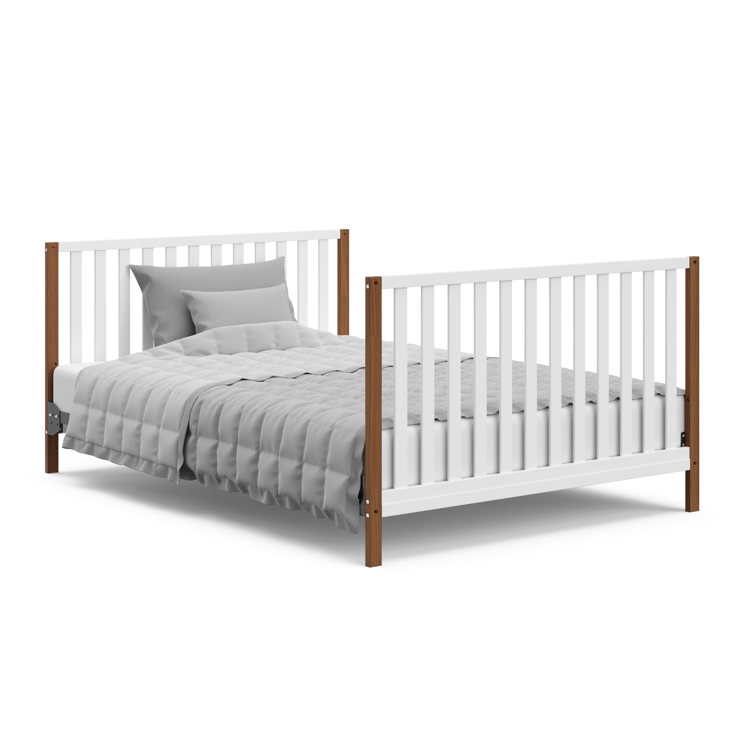 Modern Pacific 4-in-1 Convertible Crib with Adjustable Mattress Base