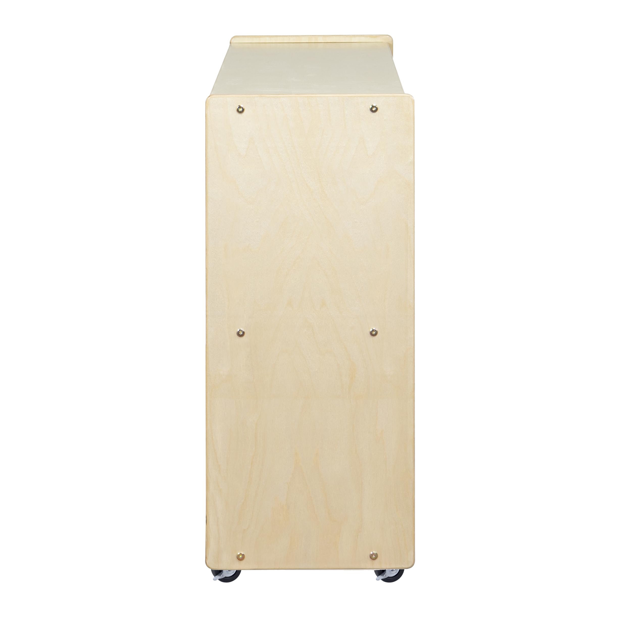 2-Shelf Montessori Horizontal Bookcase with Wheels