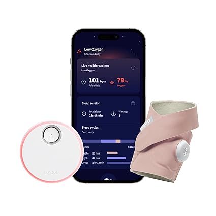 FDA-Cleared Smart Baby Monitor - Track Live Pulse (Heart) Rate,