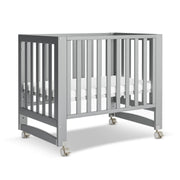 Baby Crib, 6 in 1 Convertible Mini Crib with Wheels, 100% New Zealand