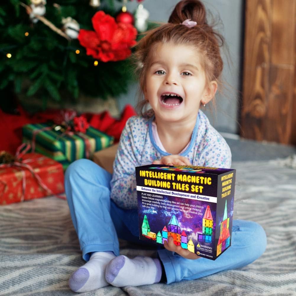 Tiles Building Blocks Toy - STEM Educational Magnet Set for Kids, Creativity Preschool